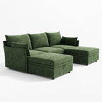 Huddle Modular 5-Piece Sofa with Ottomans (103")