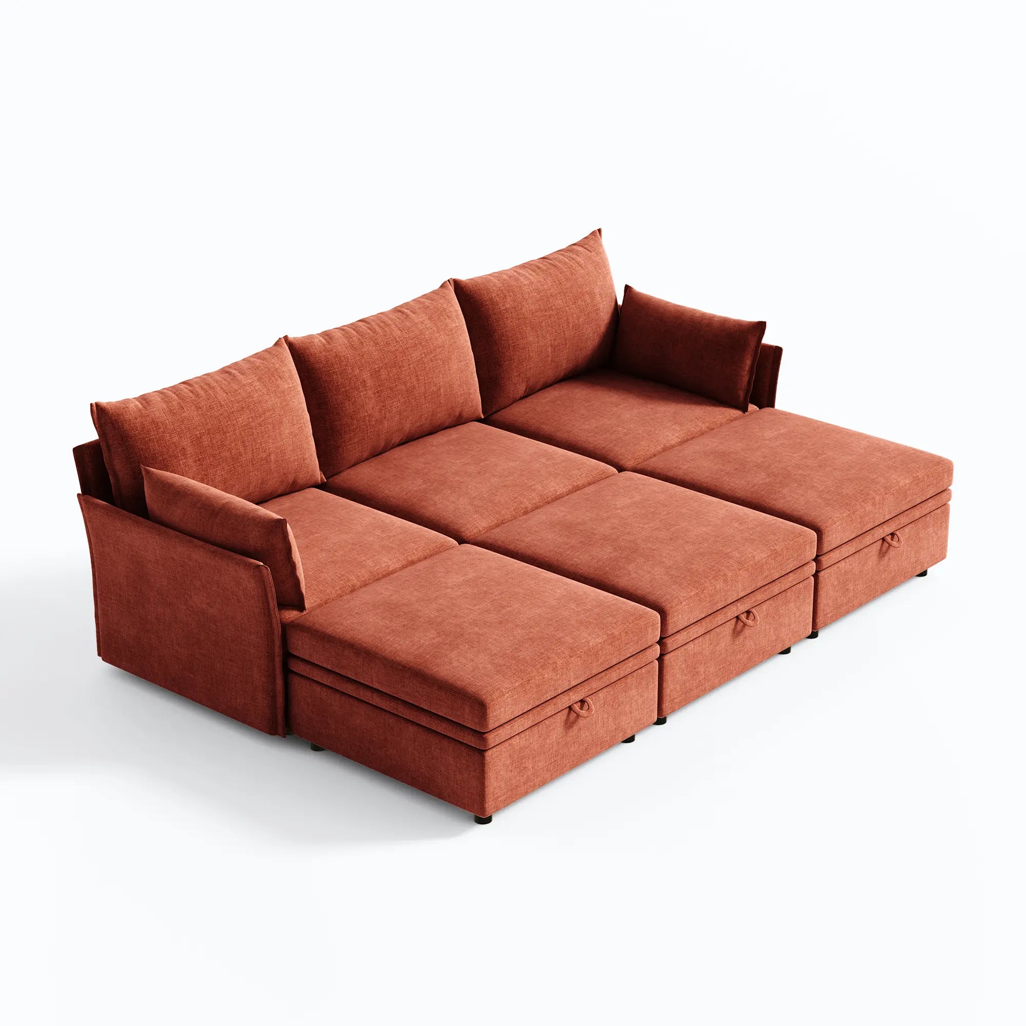 Huddle Modular 3-Piece Chenille Sofa (103")